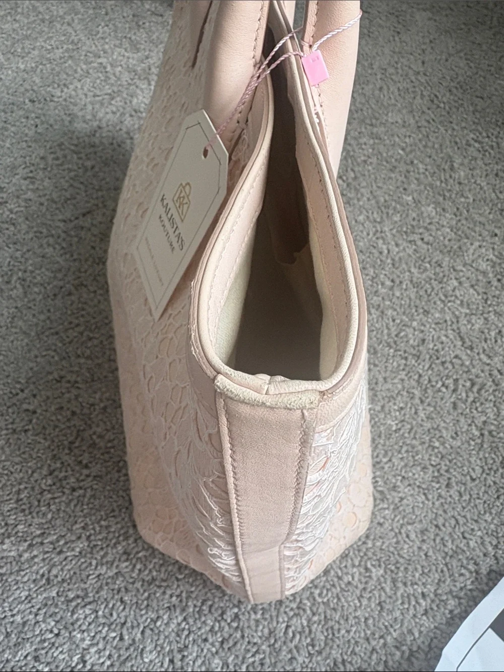 Dolce and Gabbana pale pink tote